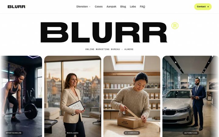 Screenshot of blurrmarketing.nl