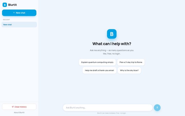 Screenshot of blurtit.com