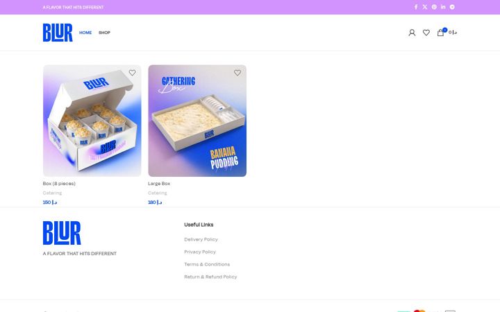 Screenshot of bluruae.com