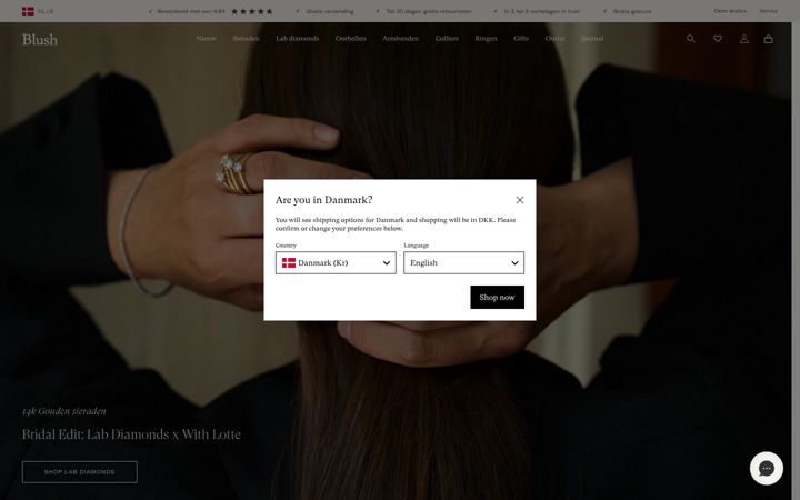 Screenshot of blush-jewels.com