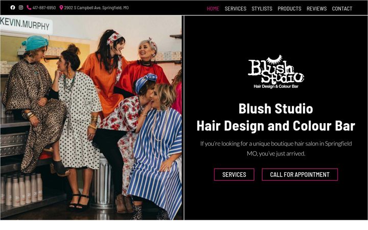 Captură de ecran a blush-studio.net