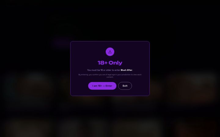 Screenshot of blushafter.com