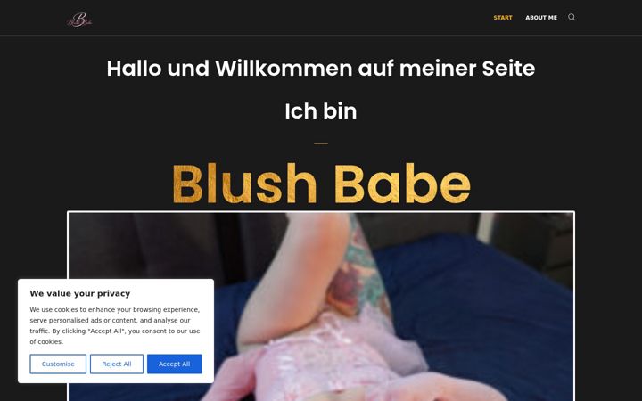 Screenshot of blushbabe.de