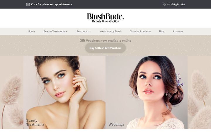 Captură de ecran a blushbude.com