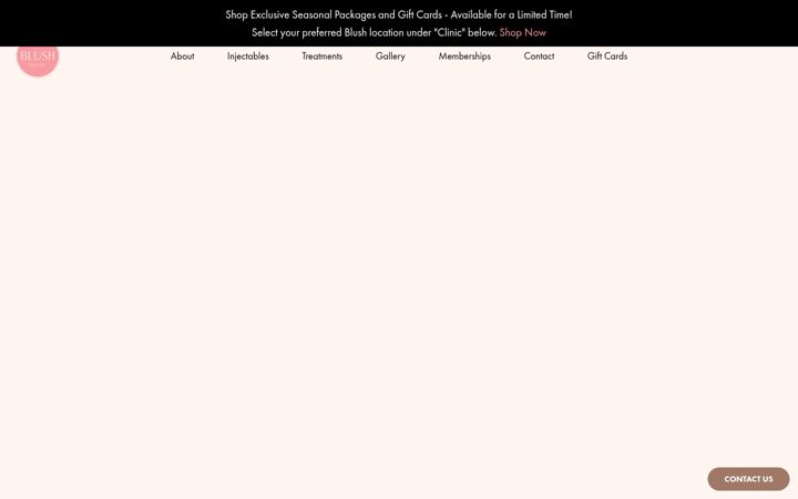 Screenshot of blushmedspact.com
