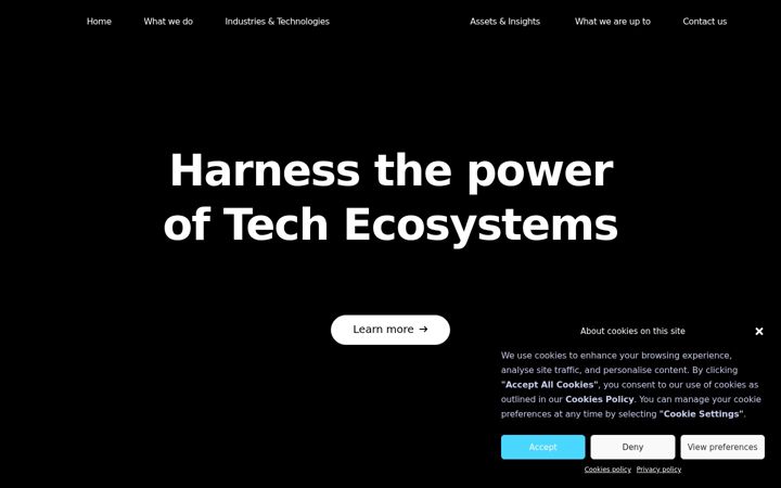 Screenshot of bluspecs.com