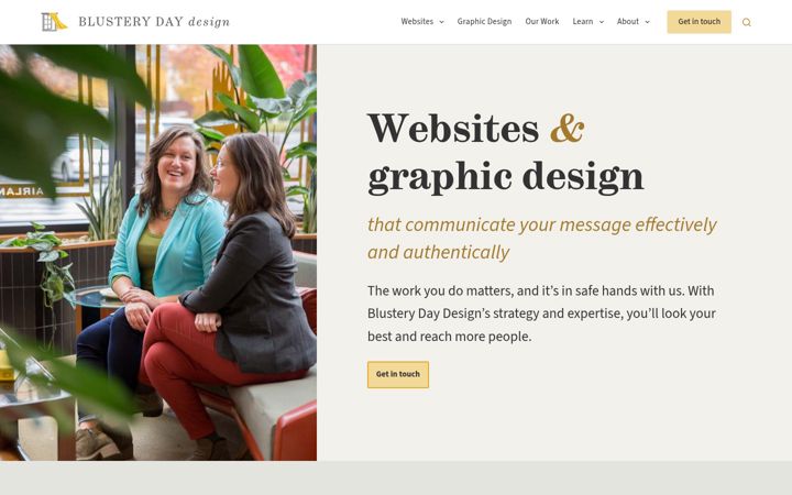 Screenshot of blusterydaydesign.com