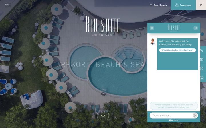 Screenshot ta' blusuitehotel.it