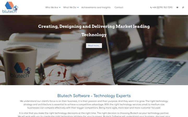 Screenshot of blutechsoftware.co.uk