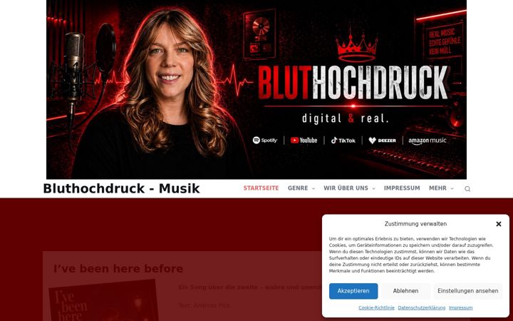 Screenshot of bluthochdruck-musik.de