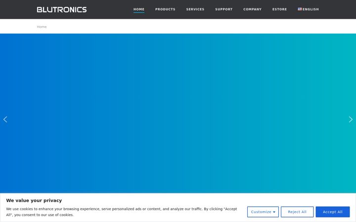 Screenshot of blutronics.com