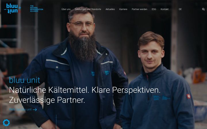 Screenshot of bluu-unit.de