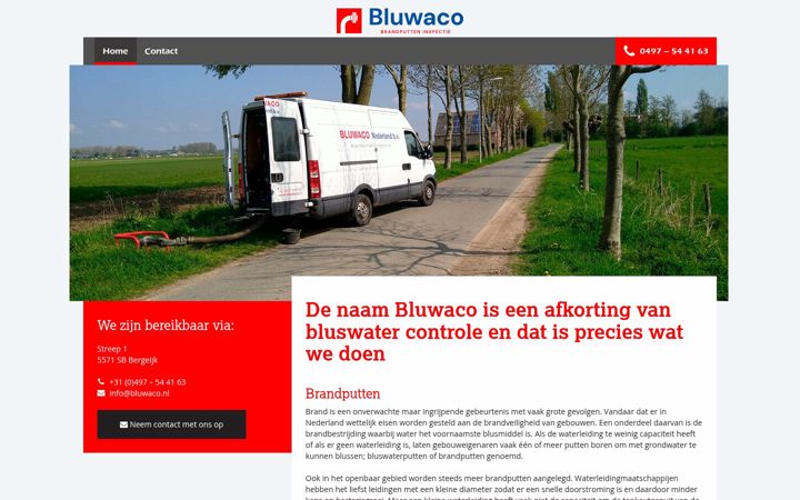 Screenshot of bluwaco.nl