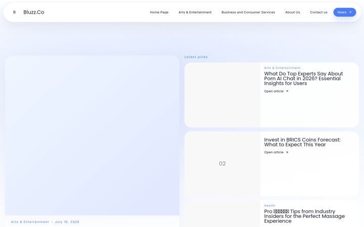 Screenshot of bluzz.co.uk