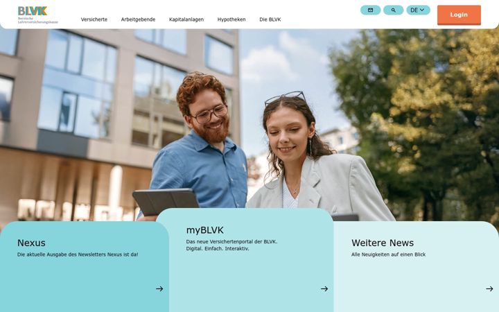 Screenshot von blvk.ch