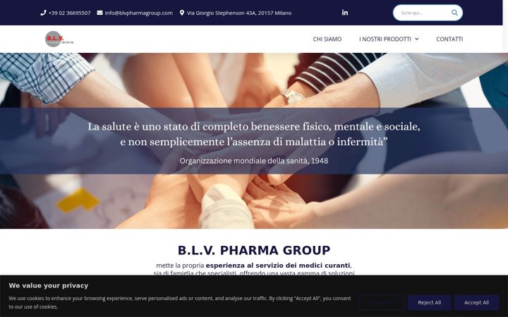 Screenshot von blvpharmagroup.com