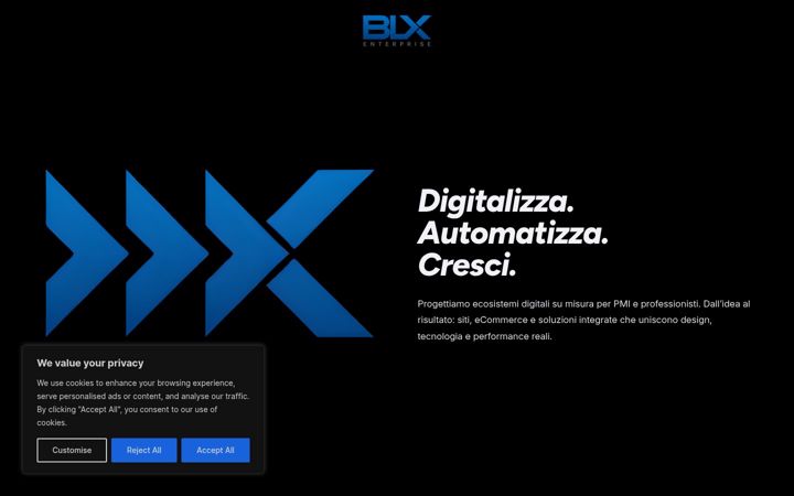 Screenshot von blxenterprise.com