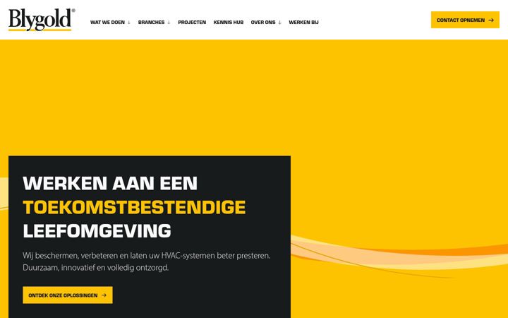 Screenshot of blygold.nl