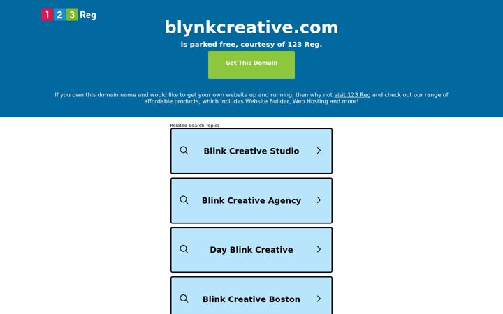 Screenshot of blynkcreative.com