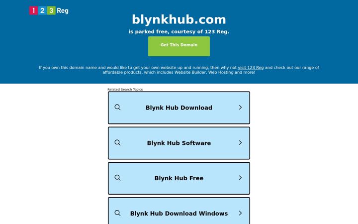 Screenshot von blynkhub.com