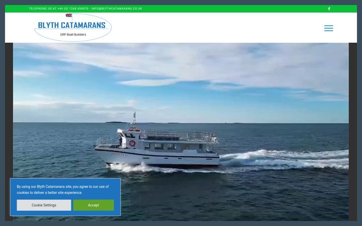 Screenshot of blythcatamarans.co.uk
