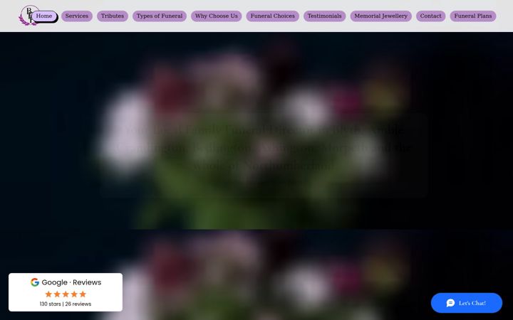 Screenshot of blythfamilyfunerals.co.uk