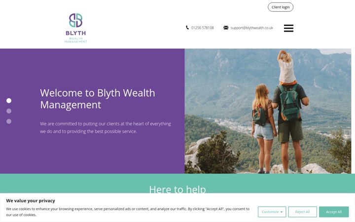 Screenshot of blythwealth.co.uk