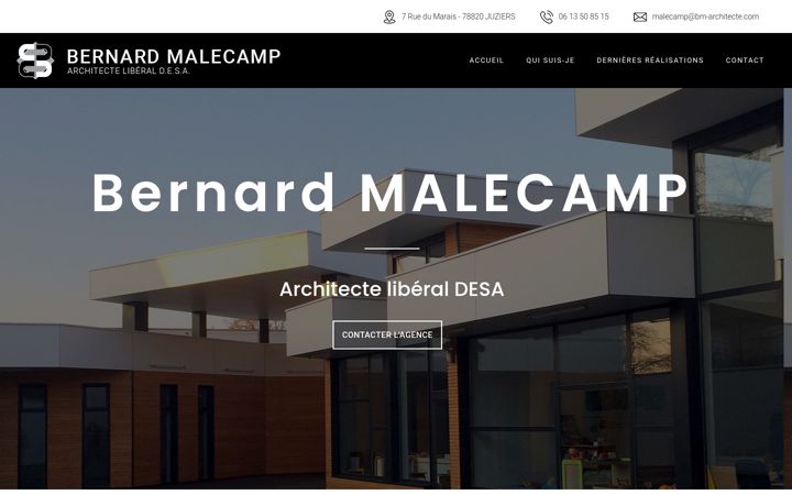 Screenshot of bm-architecte.com
