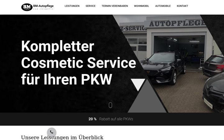 Screenshot of bm-autopflege.de