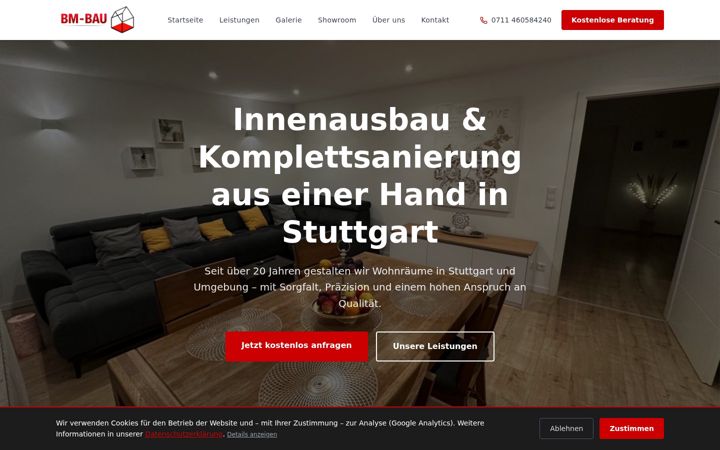 Screenshot of bm-bau.com