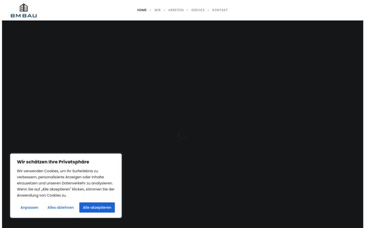 Screenshot of bm-bau.eu