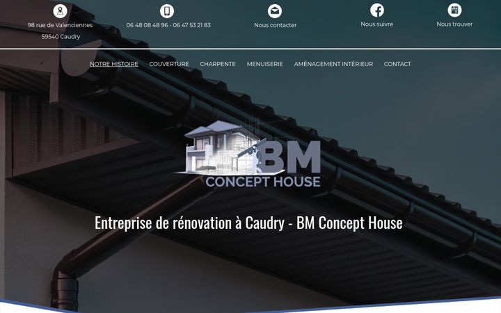 Screenshot of bm-concept-house.fr