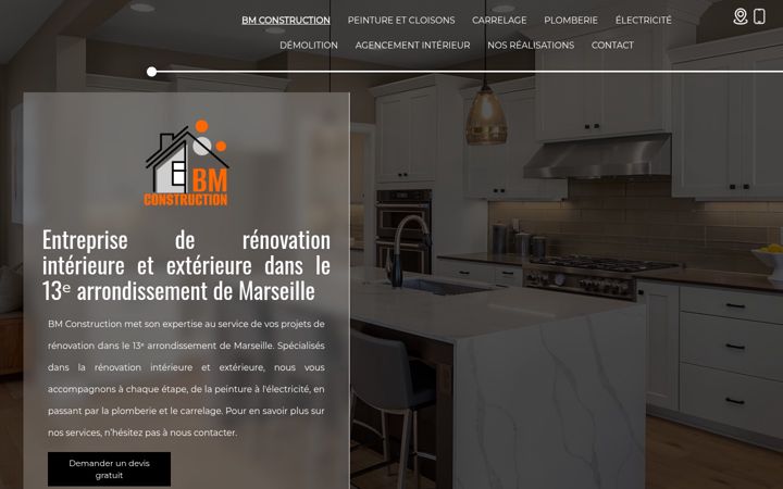 Screenshot of bm-construction.fr