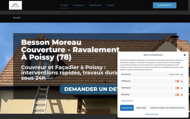 Screenshot of bm-couverture.com