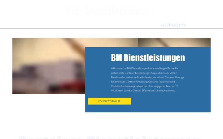 Screenshot of bm-dienstleistungen.net