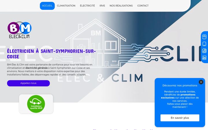 Screenshot of bm-eleclim.fr