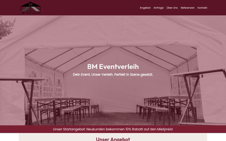 Screenshot of bm-eventverleih.de