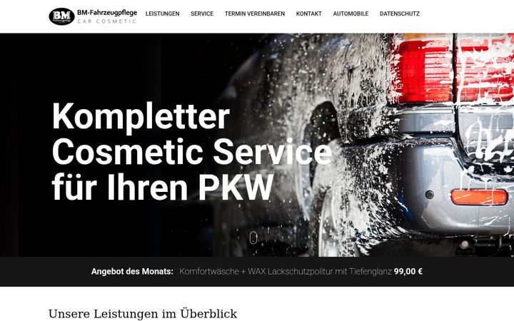 Screenshot of bm-fahrzeugpflege.de