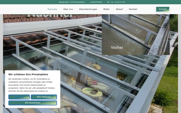 Screenshot of bm-gebaeudereinigung24.de