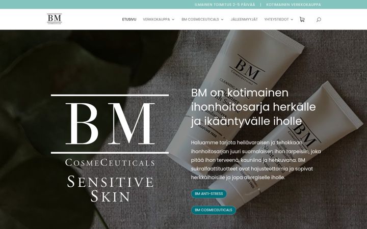 Captură de ecran a bm-ihonhoito.fi