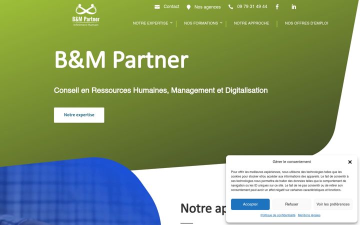 Screenshot of bm-partner.fr