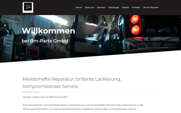 Screenshot of bm-parts.ch