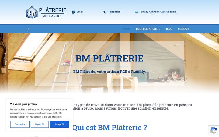 Screenshot of bm-platrerie.fr