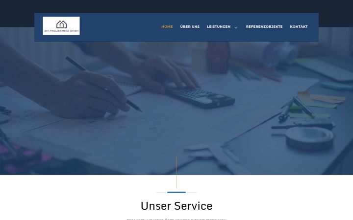 Screenshot of bm-projektbau.de