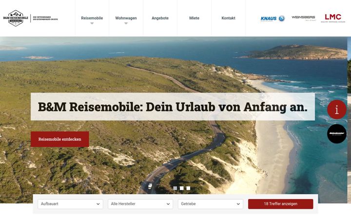 Screenshot of bm-reisemobile.de