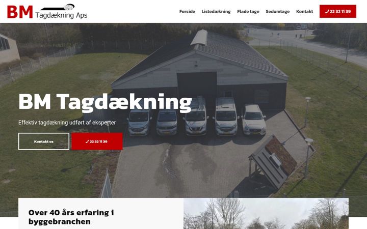 Screenshot of bm-tagdaekning.dk