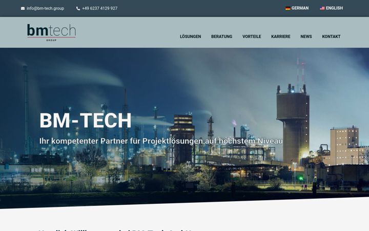 Zrzut ekranu bm-tech.de