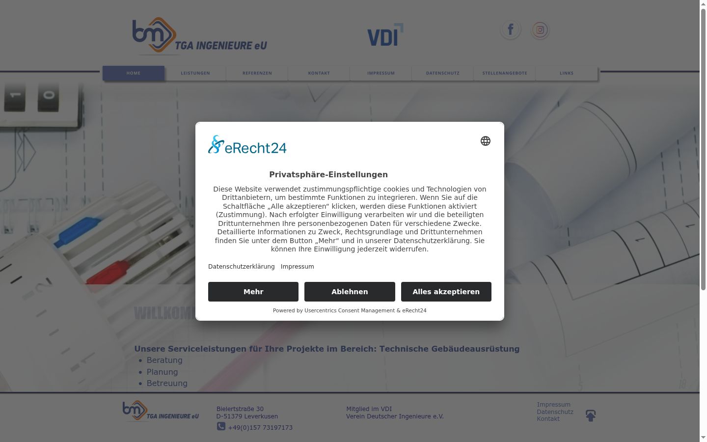 Zrzut ekranu banera zgody wyświetlanego przed jakąkolwiek interakcją