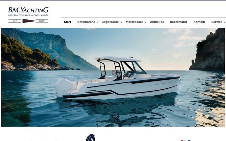 Screenshot of bm-yachting.de
