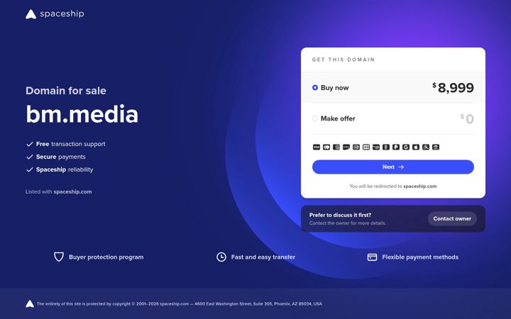 Screenshot of bm.media
